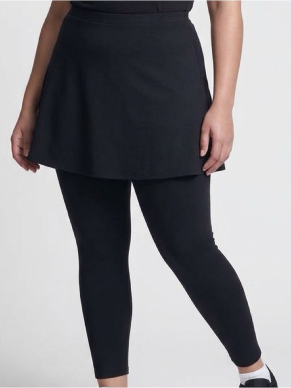 Ring Black Circle Skater Mini Skirt